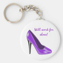 Chaussure pourpre Keychain de talon haut Porte-clef