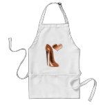 Chaussure stylet de caramel et coeur 3D Tablier