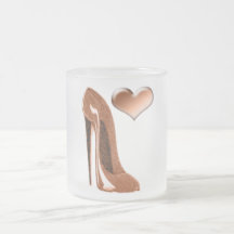 Chaussure stylet de caramel et coeur 3D Tasses À Café