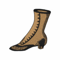 Chaussure victorienne polos brodés