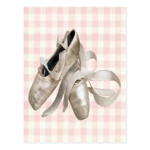 Chaussures de ballerine carte postale