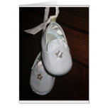 Chaussures de bébé carte de vœux
