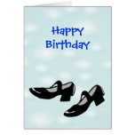 Chaussures de danse de Mary Janes de joyeux annive Cartes De Vœux