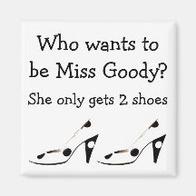 Chaussures de Mlle Goody deux Magnets Pour Réfrigérateur