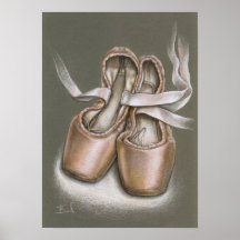 Chaussures de Pointe Posters