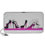 Chaussures - rose haut-parleurs ordinateur portable