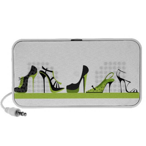 Chaussures - vert haut-parleur ordinateur portable