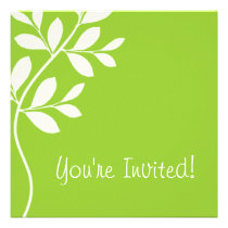 Chaux de branche de feuille de faire-part de maria invitations