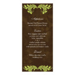 Chaux rose de Brown d'antiquité florale de cartes  Double Cartes Customisées