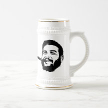 Che Guevara avec la tasse de portrait de cigare