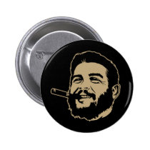 Che Guevara avec le bouton de portrait de cigare badges publicitaires