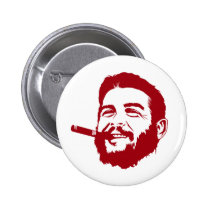 Che Guevara avec le bouton de portrait de cigare badges publicitaires