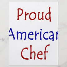 Chef américain fier prospectus
