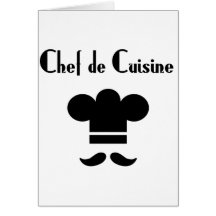 Chef de Cuisine Carte De Vœux
