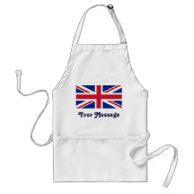 Chef de cuisinier de métiers de drapeau d'Union Ja Tablier