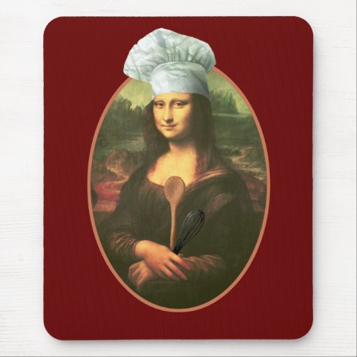 Chef de Mona Lisa Tapis De Souris