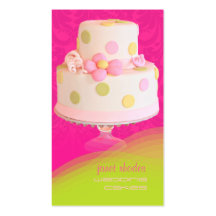 Chef de pâtisserie de gâteaux de mariage cartes de visite professionnelles