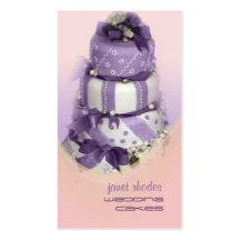 Chef de pâtisserie de gâteaux de mariage cartes de visite professionnelles