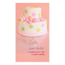 Chef de pâtisserie de gâteaux de mariage cartes de visite personnelles