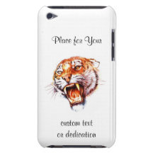 Chef d'hurlement de tigre de bande dessinée de sym coque iPod touch 