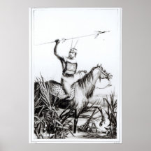 Chef du Charruas, gravé par C. Motte Posters