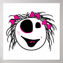 chef girly de petit zombi mignon posters