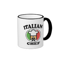 Chef italien tasses