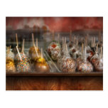Chef - pommes de caramel à vendre carte postale