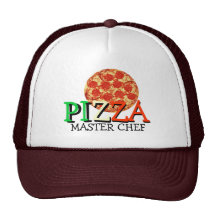 Chef principal de pizza casquette de camionneur