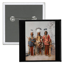 Chefs Garfield Ouche Te Foya 1899 d'Apache Badges Avec Agrafe