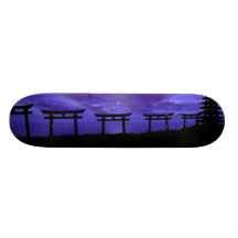 Chemin au temple oublié skateboards personnalisés