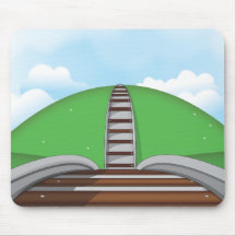Chemin de fer tapis de souris