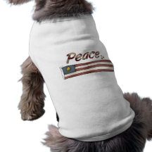 Chemise américaine de chien de paix t-shirt pour chien