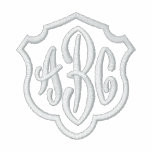 Chemise brodée décorée d'un monogramme faite sur c veste