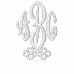 Chemise brodée décorée d'un monogramme faite sur c vestes de sport brodées