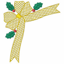 Chemise brodée par arc de Noël Polo Brodé