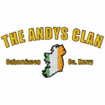 Chemise brodée par clan d'ANDYS - aucun arrière -  Polo Brodé