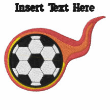 Chemise brodée par football fait sur commande