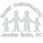 Chemise brodée par logo de chiropractie de famille