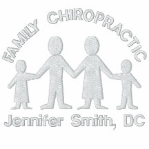 Chemise brodée par logo de chiropractie de famille