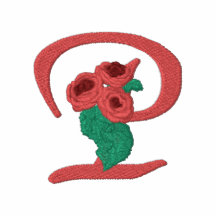 Chemise brodée par monogramme de roses de la lettr polo brodé