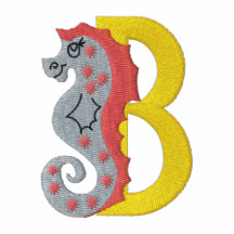 Chemise brodée par monogramme d'hippocampe de la l polos brodés