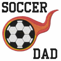 Chemise brodée par papa du football