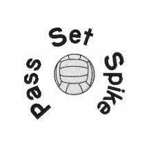 Chemise brodée par volleyball