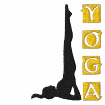Chemise brodée par yoga