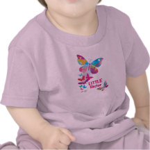 Chemise colorée de PETITE soeur de papillons T-shirts