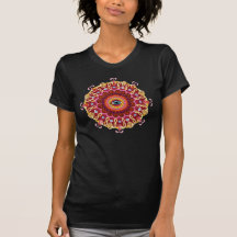 Chemise cosmique de mandala d'oeil t-shirts