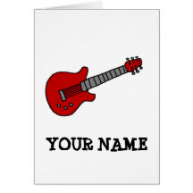 Chemise customisée de guitare pour des garçons ou  carte