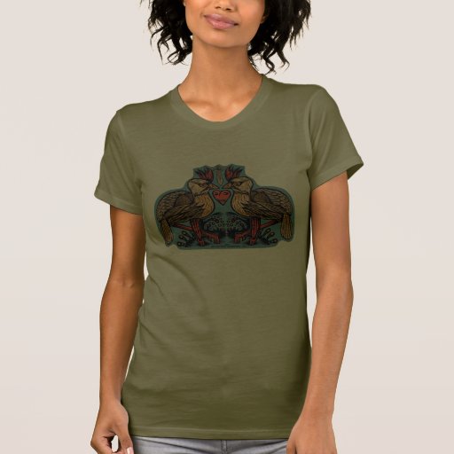 Chemise d'amour d'oiseau t-shirts
