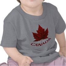Chemise de bébé de feuille d'érable rouge de T-shi